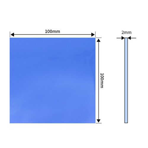 1pcs 100mmx100mmx2mm Thermal Pad GP CP Heatsink Cooling Cond