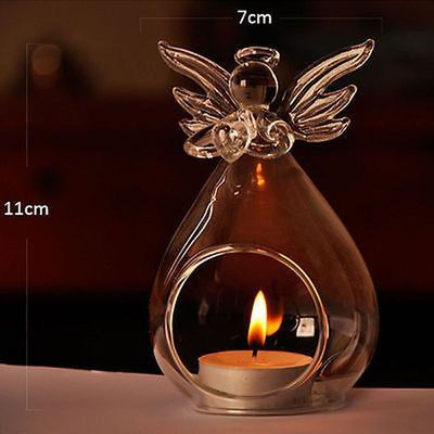 2020 Brand New Angel Glass Crystal Hanging Tea Light Candle