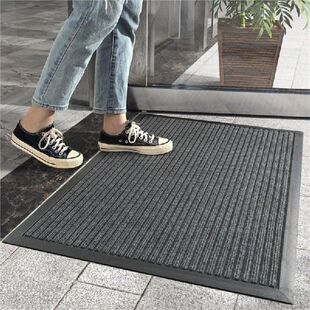 Thin Large Doormat for Entrance Door Indoor Outdoor Stripe