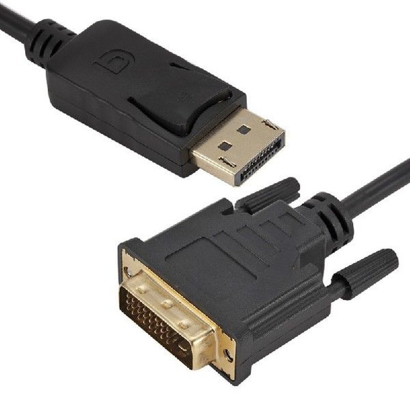 DP To DVI Cable DP DVI VGA Converter 1080P Display Port To
