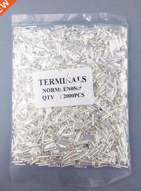 2000PCS EN0508 Tube Naked Terminal Bootlace Cooper Ferrules