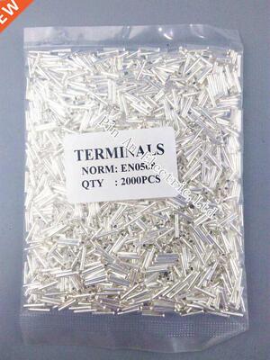 2000PCS EN0508 Tube Naked Terminal Bootlace Cooper Ferrules