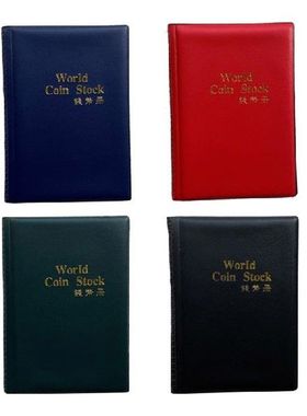 K1MF 4 Warna Buku Album Koin 10 Halaman 120 Kantong Koin