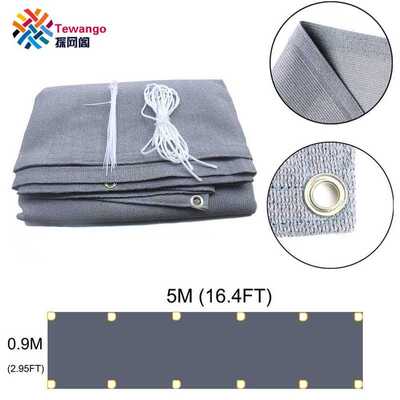 Tewango Custom Size Home Balcony Privacy Screen Gray Fence D