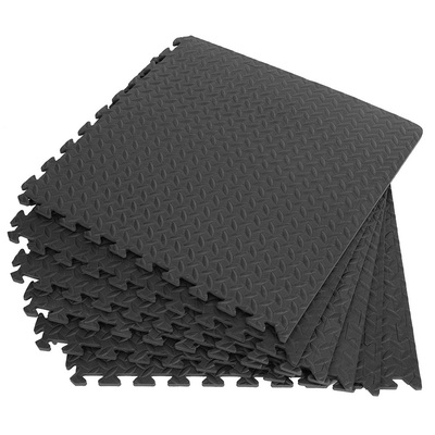 12PCS 30*30cm EVA Leaf Grain Floor Mats Gym Floor Mat Splici