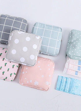 2021 New Women Sanitary Pad Storage Bags Cotton Girls Small