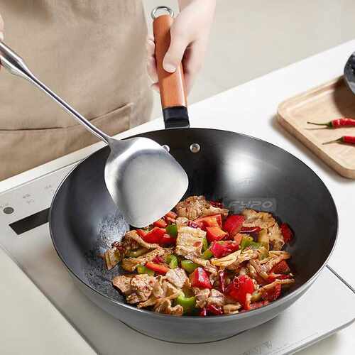 Chinese Traditional Handmade Iron Wok Non-stick Pan Non-coat