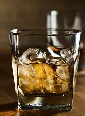 6pcs/set Square Crystal Whiskey Glass the Home Bar Beer Wa