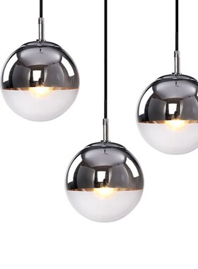 Modern Chandelier Simple Electroplated Spherical Golden Bubb