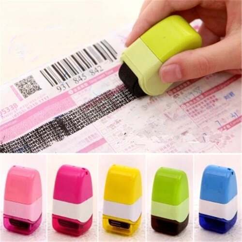 Roller Stamp Perfect for Personal Information Privacy Seal D