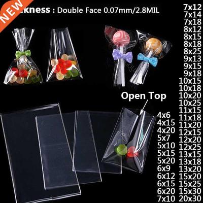 Transparent Flat Open Top Candy Bag OPP Plastic Cellophane B