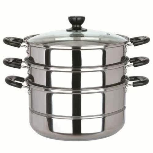 Three Layer Stainless Steel Double Bottom Boiler Steamer