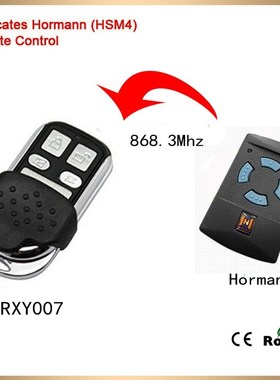 Hormann HSM4 garage door remote control 868MHz blue buttons