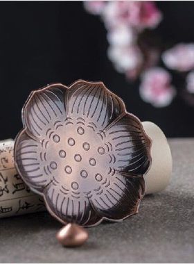 Metal Incense Stick Holder Plate Burner Plate Buddhism Coil