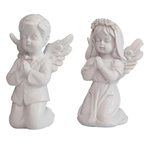Angel Statue Praying Desktop Ornaments Creative Decor for