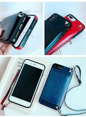 Wallet phone case with strap for Samsung Galaxy S9 S10E S20