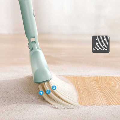 Foldable Broom Dustpan Set Floor Cleaning Dust Brooms Home W