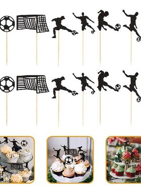 Cake Soccer Decorations Cupcake Topperdecoration Party