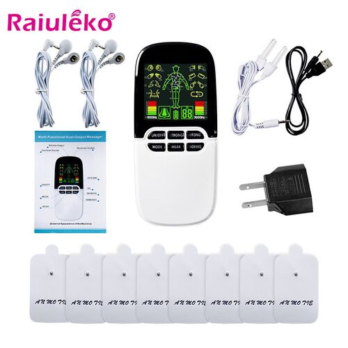 8 Mode Tens Unit Electronic Pulse Massager EMS Muscle Stimu