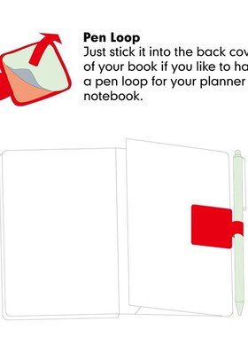 10PC Self-Adhesive BLACK Leather Pen Pencil Elastic Loop N