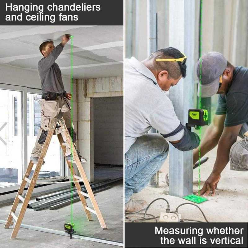 DEC TEAM 3-Point Green Laser Level Self-Leveling and Tilt Fu图片