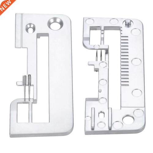 Metal Sewing Machine Needle Plate 4 Thread Stitching Silver