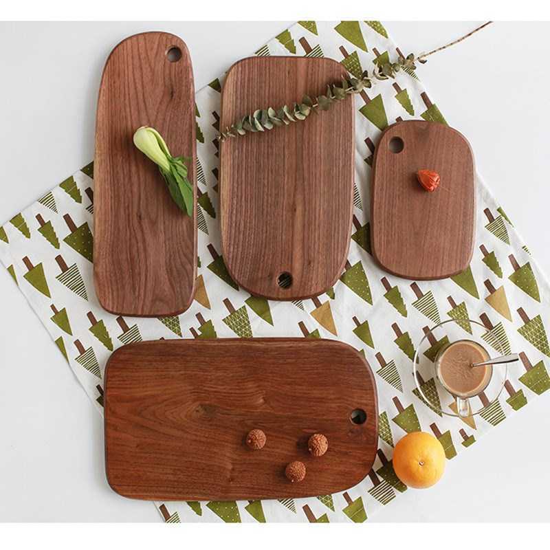 Cutting board Black walnut chopping board Bread board Sushi