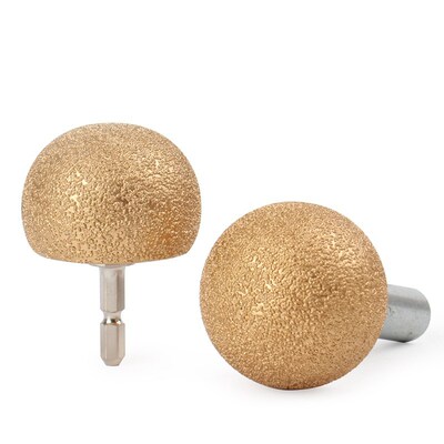 Free Shipping 1pc Vacuum brazed diamond dry round head spher