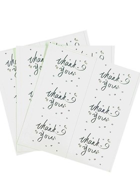 600pcs/lot Seal Label er hank You Rectangle Sealing ers Scra