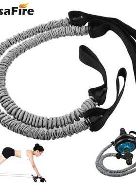 Double Wheels Ab Roller Stretch Trainer Resistance Band Exer