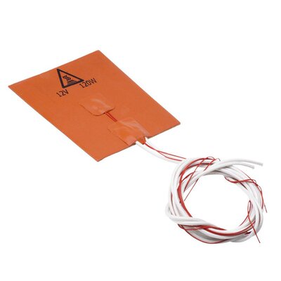 3D Printer 24V 60W Silicone Heater Pad Heating Mat 100x100mm