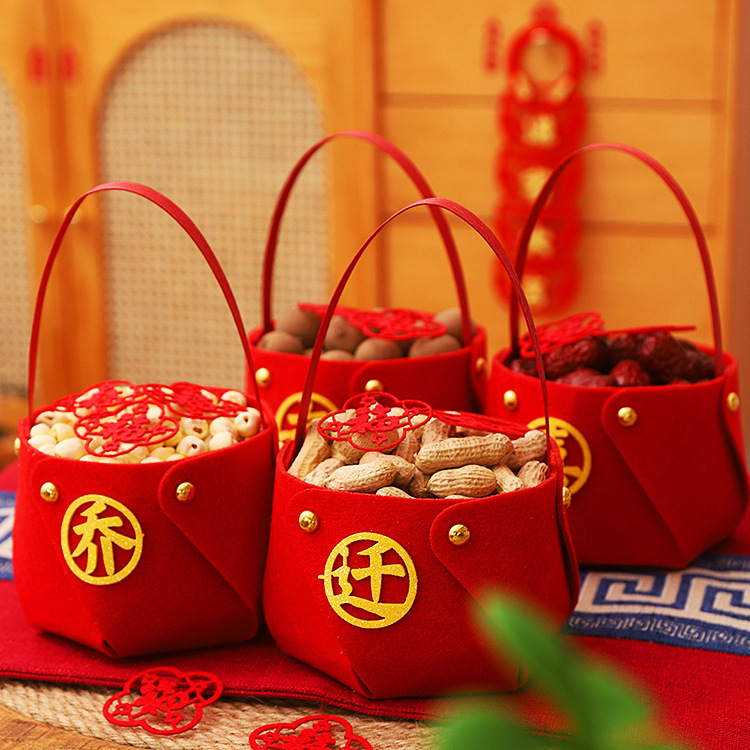 乔迁之喜新居装饰入宅仪式用品搬家客厅布置福满新居手提篮子摆件,节庆用品/礼品,创意摆件,淘宝优惠券,粉丝福利购,淘宝优惠卷