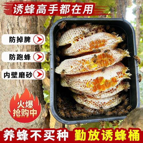 18L加厚野外黑色塑料诱蜂桶5个装