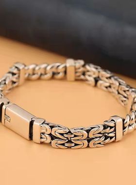 新品新款双排龙骨纹平安纹个性男