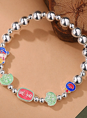 新品珐琅小福星手链女士款新中式