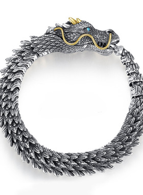 新品龙手链男复古霸气潮流男手环