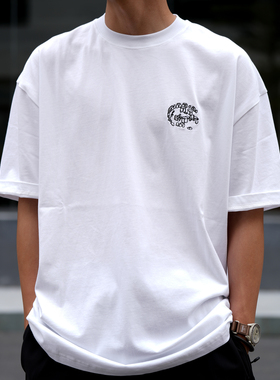 Procano23SS日系休闲宽松巨石阵刺绣印花Sorona®圆领短袖男女T恤