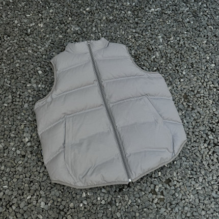 Procano24AW90白鸭绒立领保暖羽绒马甲弧形几何剪裁背心男700蓬