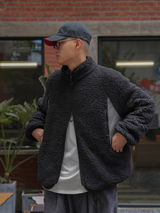 Procano23AW羊羔绒双面保暖立领大插袋300g重磅秋冬潮流复古夹克