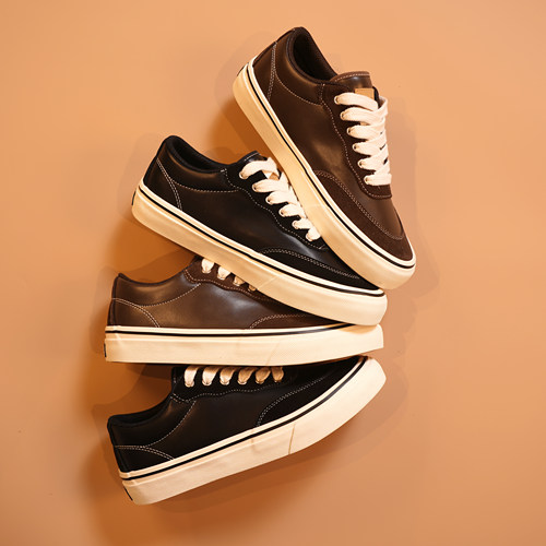 MARS GEOME/火星几何2025年新款男款皮面加宽复古百搭港风时尚