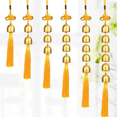 铜风铃门铃挂饰金属铜铃铛挂件五黄二黑镇守令 卧室装饰礼品门帘