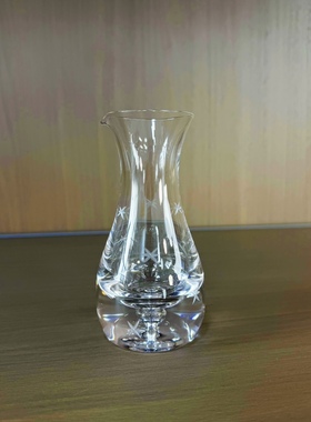粉丝浮力水晶雕花分酒器家用100毫升分酒壶HZX