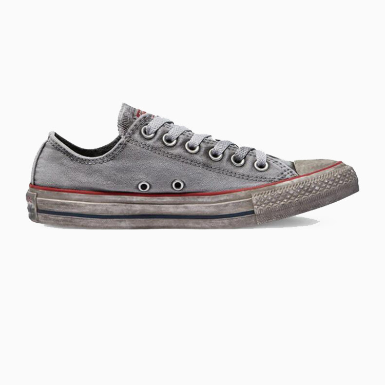 Converse Chuck Taylor All Star灰色 做旧款 低帮帆布鞋156892C