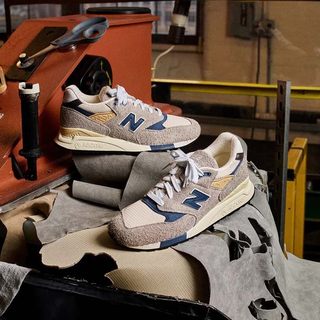 New Balance 998 Made in USA 绒面革 男女同款 缓震跑步鞋U998TA