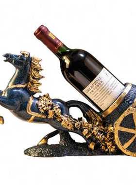 马到成功轻奢创意红酒架酒柜摆件搬新房家居摆设礼物乔迁装饰礼品