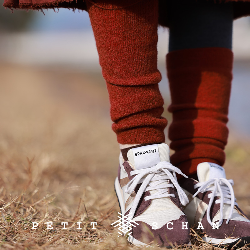 Petit Schan小闪 底色 羊绒小圈纱绢丝手工染色手套护膝袜套