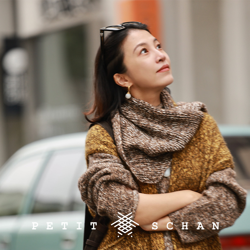 小闪牦牛绒手纺纱针织坎肩