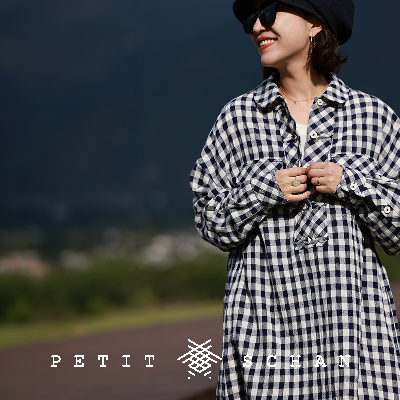 小闪日本进口羊毛亚麻棉连衣裙