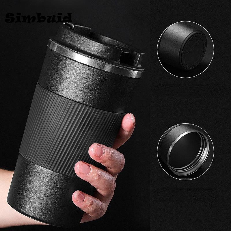 380ml 510ml Stainless Steel Coffee Cup Thermal Mug Garrafa T
