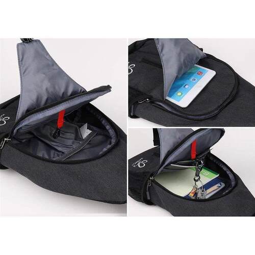 Large capacity portable hiking casual crossbody bag, chest0